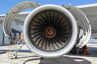 Foto: Flugzeugturbine